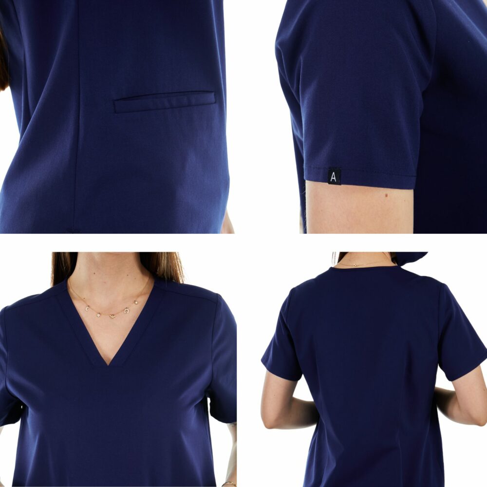 FITTED SCRUB TOPS · FIGS