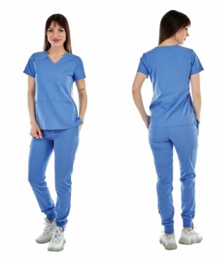 Compre Oem Cynolux Stretchy Scrubs Esfoliante Jogger Das Mulheres Conjunto  Em Regular E Petite Jogger Scrubs Com Tuck-in Top Para As Mulheres e  Uniforme Médico de China por grosso por 16 USD