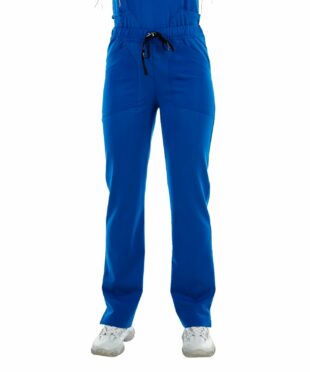 alamat women slim fit royal blue scrub pant 002 1